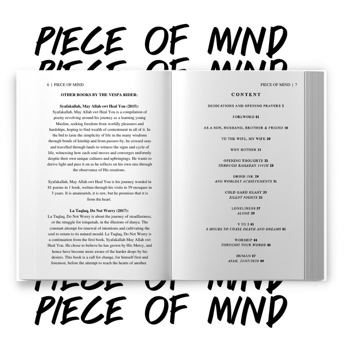 Author Session with The Vespa Rider: Piece of Mind