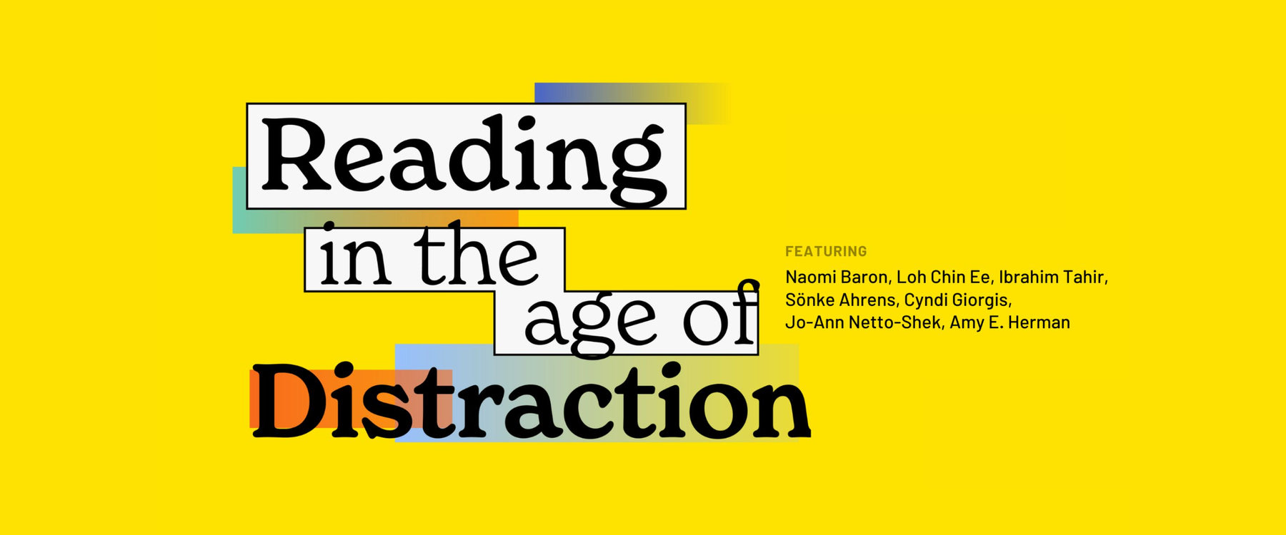 NLB's Recordings: "Reading in the Age of Distraction"