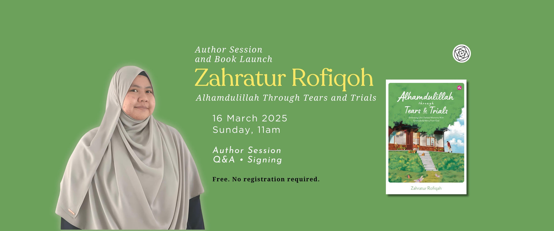 Author Session & Book Launch: Ustazah Zahratur Rofiqah