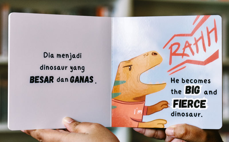 Musaa the Dinosaur Bilingual Malay - English