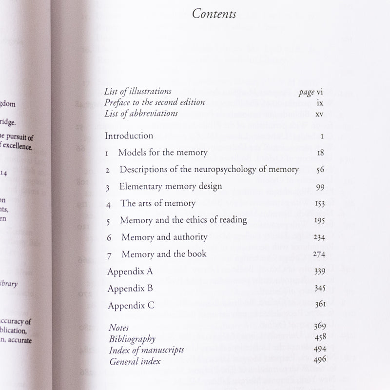 The Book of Memory: A Study of Memory in Medieval Culture