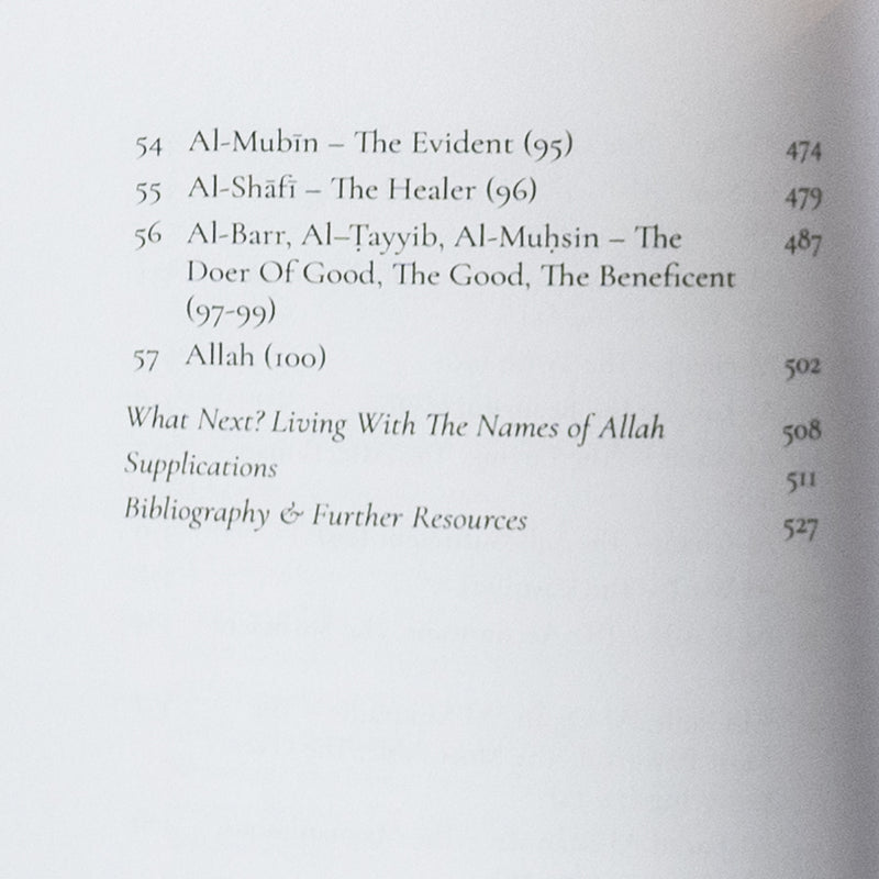 Reflecting on the Names of Allah