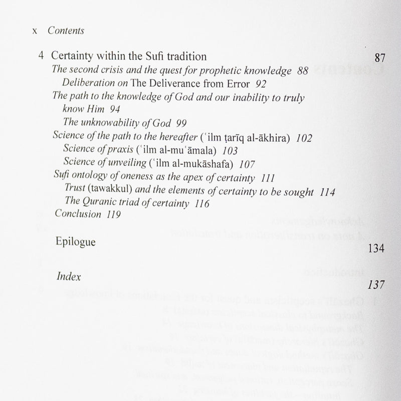Ghazali’s Epistemology: A Critical Study of Doubt and Certainty PB