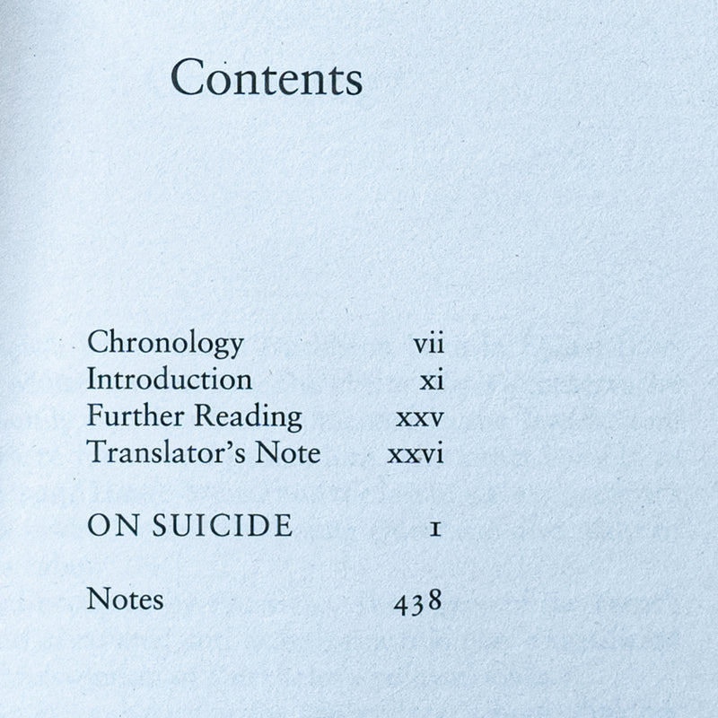 On Suicide