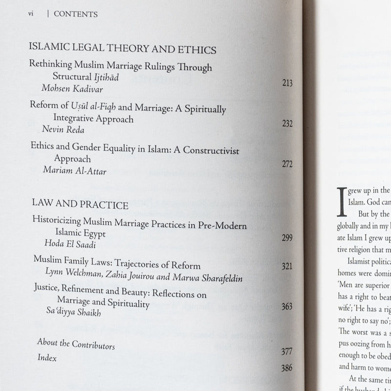 Justice and Beauty in Muslim Marriage: Towards Egalitarian Ethics and Laws