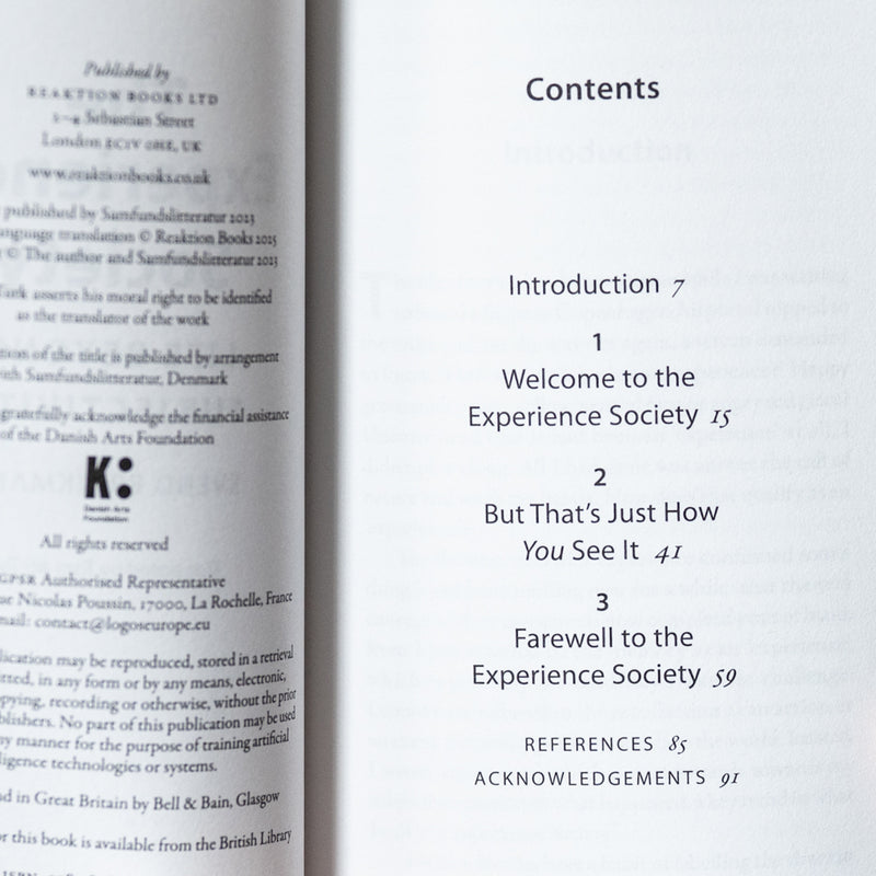 The Experience Society: Life Beyond Subjectivity