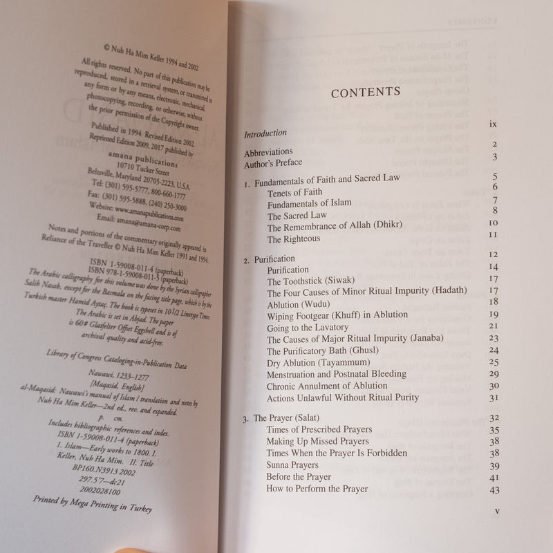 Al-Maqasid: Nawawi's Manual of Islam