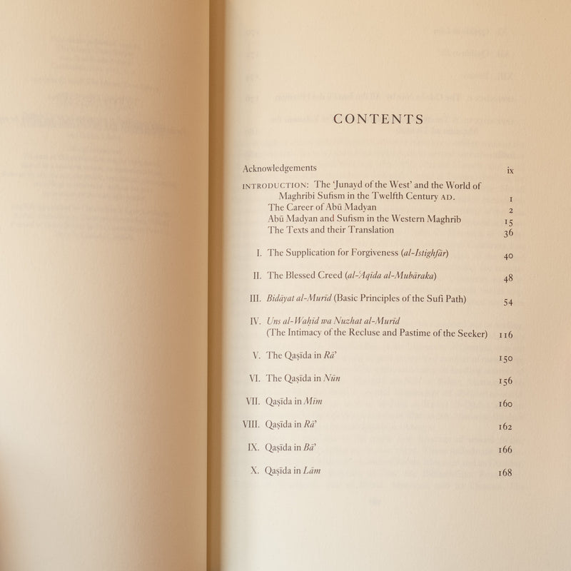 The Way of Abu Madyan: The Works of Abu Madyan Shu'ayb